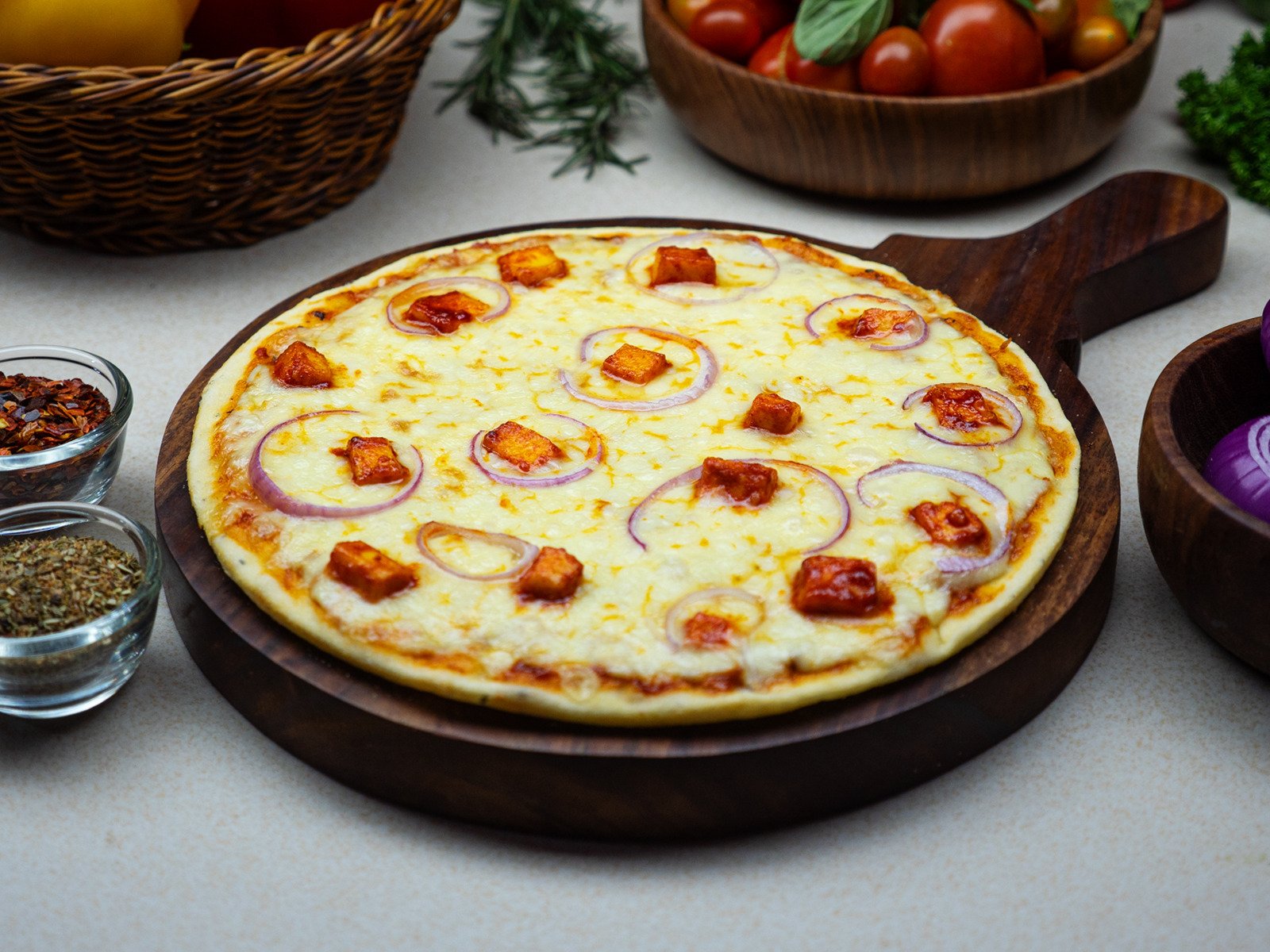 Paneer Tikka Pizza